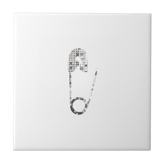 zilverveiligheidspinnen tegeltje (Voorkant)