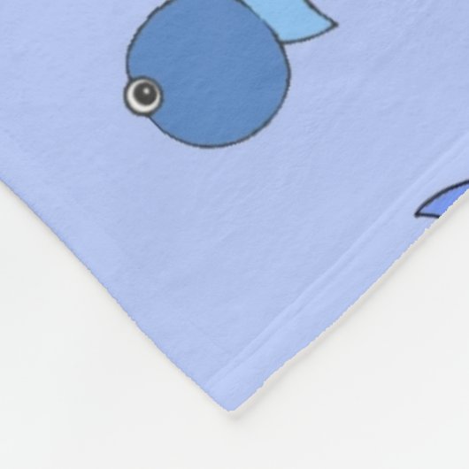 Zilvervis Fleece Deken (Hoek)