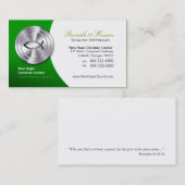 Zilvervis IXOYE Christelijk Symbool Minister/Pasto Visitekaartje (Voorkant / Achterkant)