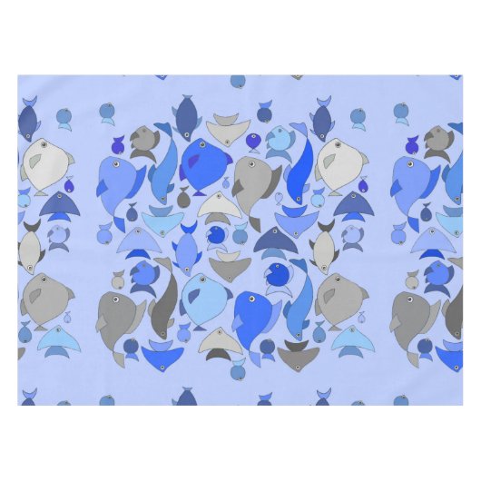 Zilvervis Tafelkleed (Voorkant (Horizontaal))