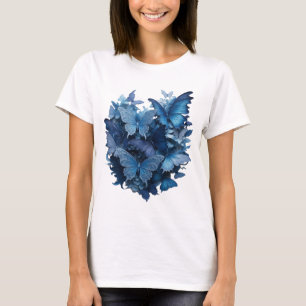 Zilvervlindermotief op een opvallend shirt