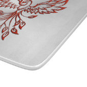 Zilvervlucht van een Phoenix Glass Snijplank (Hoek)