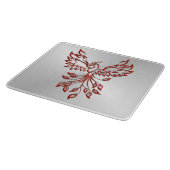 Zilvervlucht van een Phoenix Glass Snijplank (Hoek)