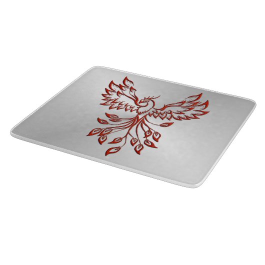 Zilvervlucht van een Phoenix Glass Snijplank (Hoek)