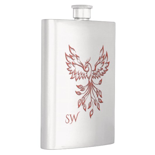 Zilvervlucht van een Phoenix Monogrammed Flacon (Rechts)