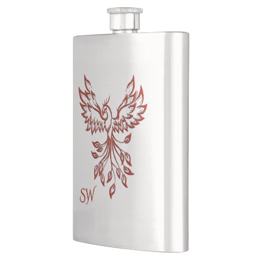 Zilvervlucht van een Phoenix Monogrammed Flacon (Links)