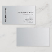 Zilvervormend vormig vormig design, luxe Professio Visitekaartje (Voorkant / Achterkant)