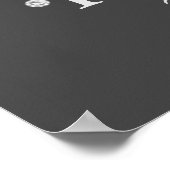 Zilvervormer Glitter met ballonnen op zaterdag Poster (Hoek)