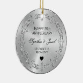 Zilvervormer met diamanten keramisch ornament (Rechts)