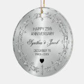 Zilvervormer met diamanten keramisch ornament (Links)