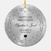 Zilvervormer met diamanten keramisch ornament (Achterkant)