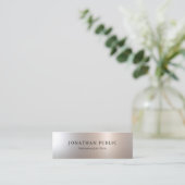 Zilvervormig ontwerp aanpassen Eenvoudige Sjabloon Mini Visitekaartje (Staand voorkant)