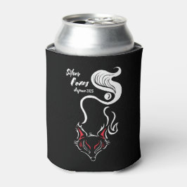 Zilvervos Stubby Holder Blikjeskoeler