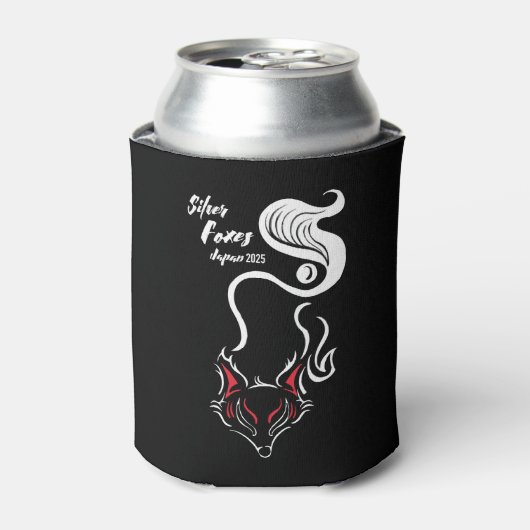 Zilvervos Stubby Holder Blikjeskoeler (Blikje Voorkant)