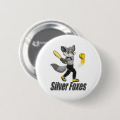 Zilvervossen Softll Ronde Button 5,7 Cm (Voorkant /achterkant)