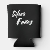 Zilvervossen Stubby Holder Blikjeskoeler (Achterkant)