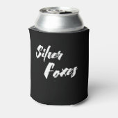 Zilvervossen Stubby Holder Blikjeskoeler (Blikje Achterkant)