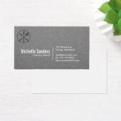Zilverwaren Logo | Grijze Textuur Visitekaartje (Bureau)