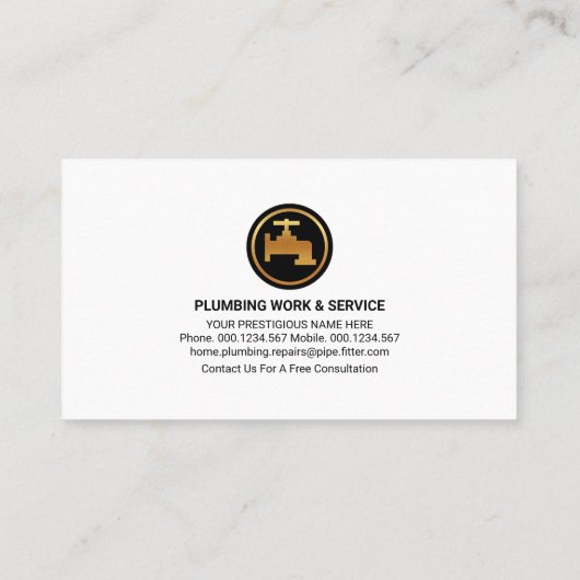 Zilverwaterleiding Visitekaartje (Achterkant)