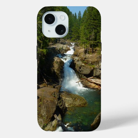 Zilverwaterval in Mount Rainier National Park Case-Mate iPhone Case (Achterkant)