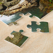 Zilverwaterval in Mount Rainier National Park Legpuzzel (Zijkant)