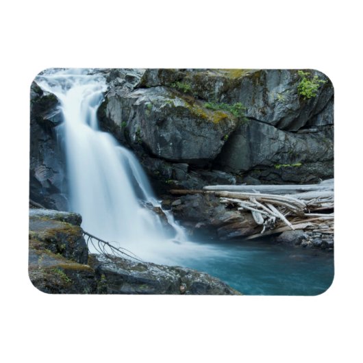 Zilverwaterval, Mount Rainier National Park Magneet (Horizontaal)