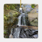 Zilverwaterval Sereniteit Keramisch Ornament (Achterkant)