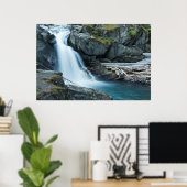 Zilverwatervallen, Mount Rainier National Park Poster (Thuiskantoor)
