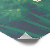 Zilverwatervallen Staatspark Oregon Reisposter Poster (Hoek)