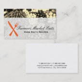 Zilverwerk Culinair Meester Chef Boerenmarkt Visitekaartje (Voorkant / Achterkant)