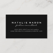 Zilverwerk Goud Geborsteld Metaal Visitekaartje (Achterkant)