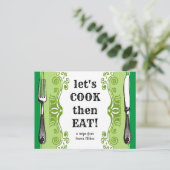 zilverwerk koken bakken recept kaart (Staand voorkant)