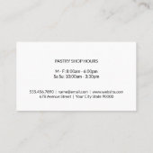 Zilverwerk Logo | Brooddeegwaren Achtergrond Visitekaartje (Achterkant)