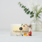 Zilverwerk Logo | Kookingrediënten Visitekaartje (Staand voorkant)