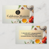 Zilverwerk Logo | Kookingrediënten Visitekaartje (Voorkant / Achterkant)