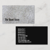 Zilverzaadkralen Visitekaartjes (Voorkant / Achterkant)