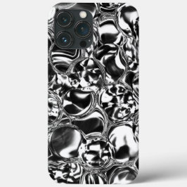 Zilverzeepbellen met een glazen of metalen toon we Case-Mate iPhone case