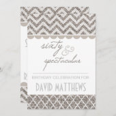 Zilverzestig jaar en spectaculaire feestdag kaart (Voorkant / Achterkant)