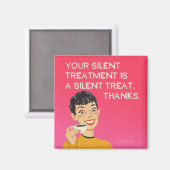 Zilzame behandeling, grappige vintage van bluntcar magneet (Voorkant / Achterkant)