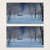 Zilzame lichte Bladwijzer Visitekaartjes (Voorkant /achterkant)