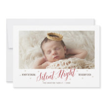 Zilzame nacht baby's eerste kerstfeestdag