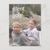 Zilzame nacht, Heilige Christelijke Kerstmis Feestdagenkaart (Voorkant)