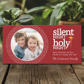 Zilzame nacht, Heilige Christelijke Kerstmis Feestdagenkaart