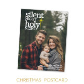 Zilzame nacht, Heilige Christelijke Kerstmis Feestdagenkaart