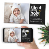 Zilzame nacht, Heilige Christelijke Kerstmis Feestdagenkaart