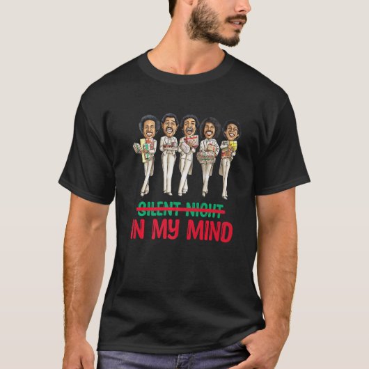 Zilzame nacht in mijn geest zwart-Afrikaans Amerik T-shirt (Voorkant)