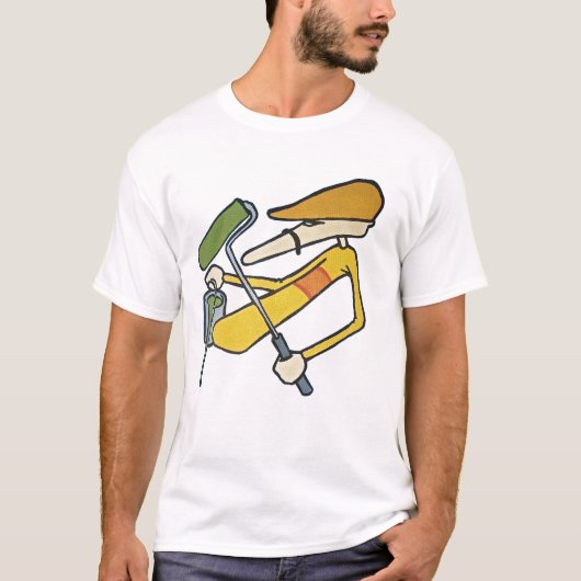 ZIMAD CHARACTER MET PAINT BUCKET EN ROLLER T-SHIRT (Voorkant)