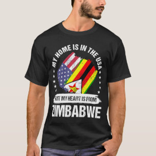 Zimbabwaans - Amerikaanse patriot kweekte mijn har T-shirt