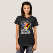 Zimbabwaans - Amerikaanse patriot kweekte mijn har T-shirt (Voorkant volledig)