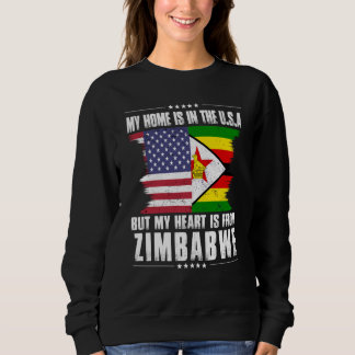 Zimbabwaans Amerikaanse Patriot Trots Opgegroeid T Trui